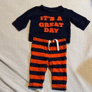 GAP Navy and Orange Baby Set